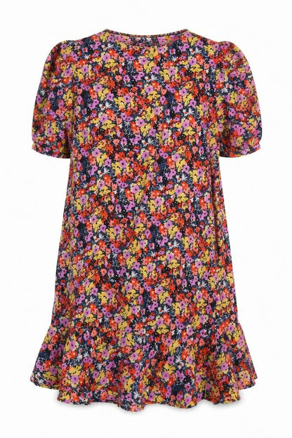 Next Women's Floral Short Sleeve Dress Size 12