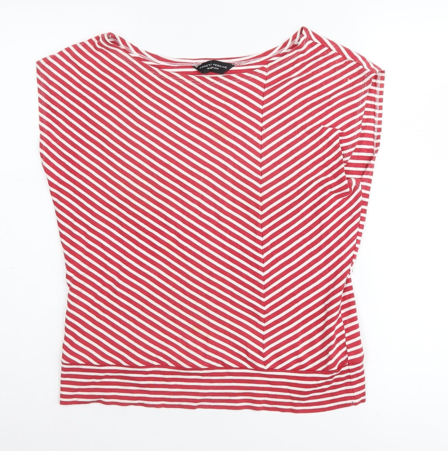 Womens UK Size 16 Dorothy Perkins Red Basic T-Shirt