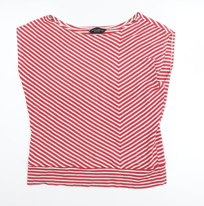 Womens UK Size 16 Dorothy Perkins Red Basic T-Shirt