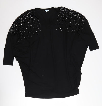 Womens UK Size M Blue Vanilla Black Pullover Jumper