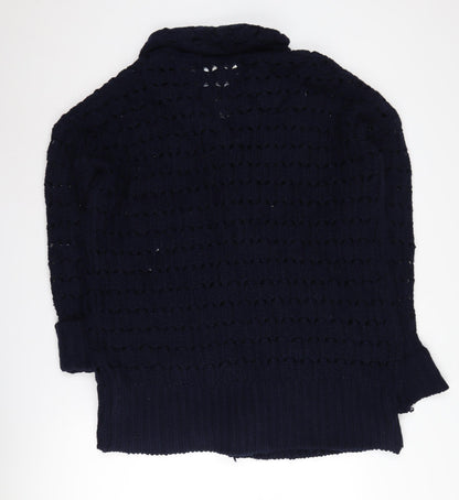 Womens UK Size M NEXT Black Cardigan Jumper