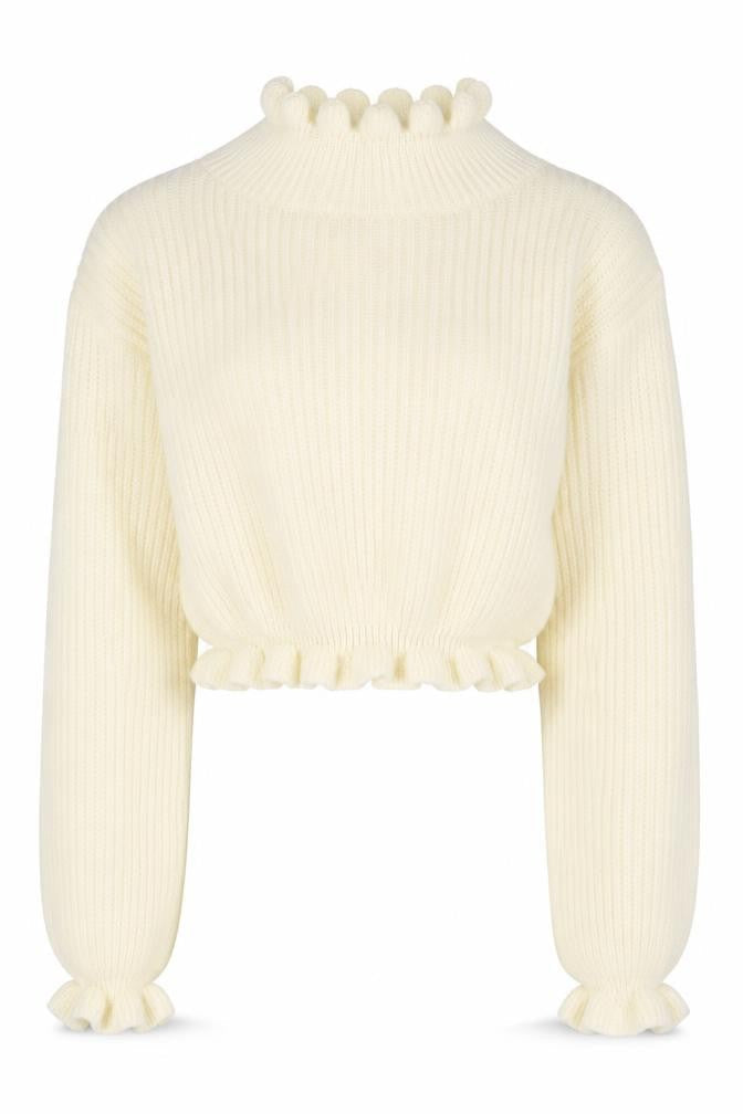 Womens UK Size S PRETTYLITTLETHING White Pullover Jumper