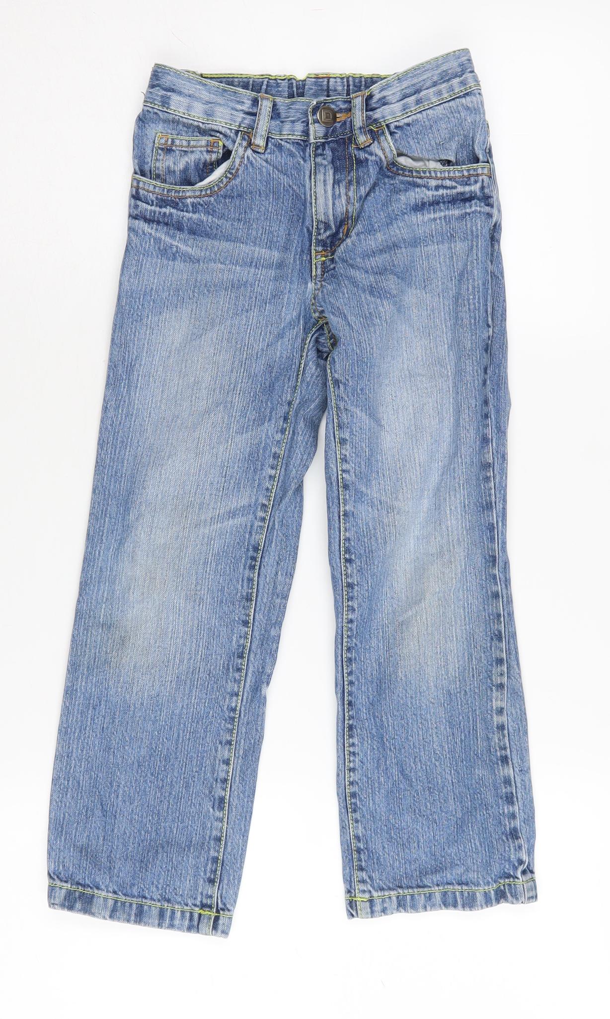 Demo Boys Blue Straight Jeans Age 7 Years