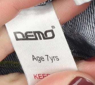 Demo Boys Blue Straight Jeans Age 7 Years