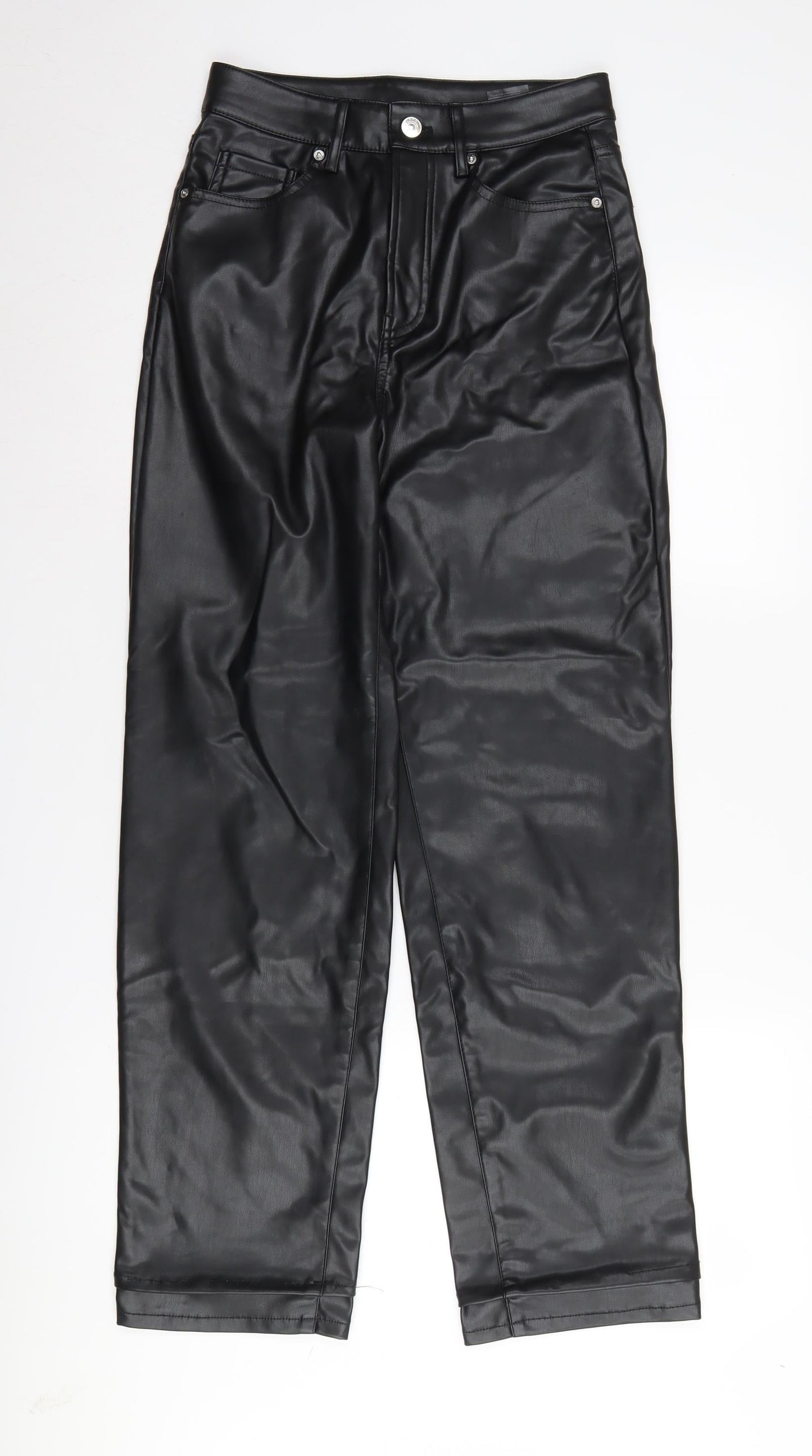 Womens UK Size 6 H&M Regular Fit  Black Trousers