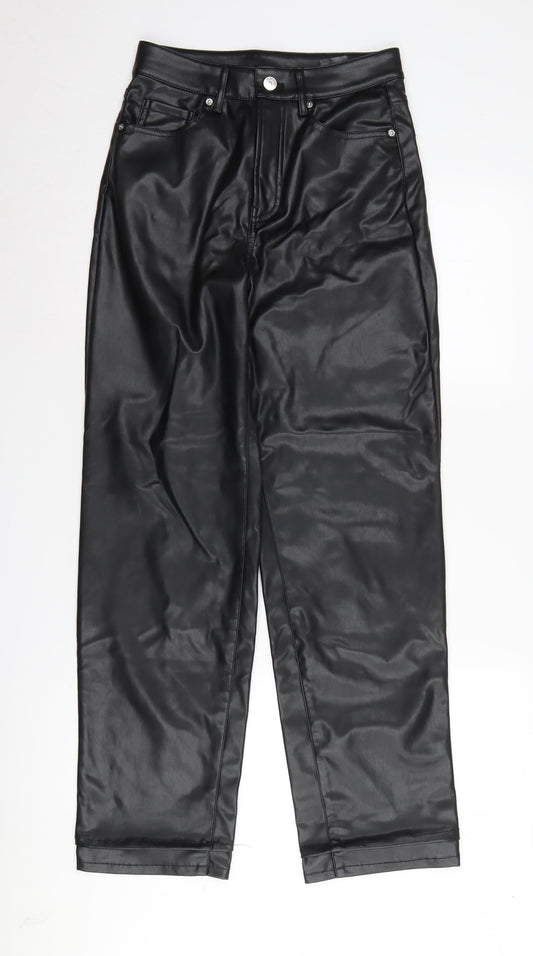 Womens UK Size 6 H&M Regular Fit  Black Trousers