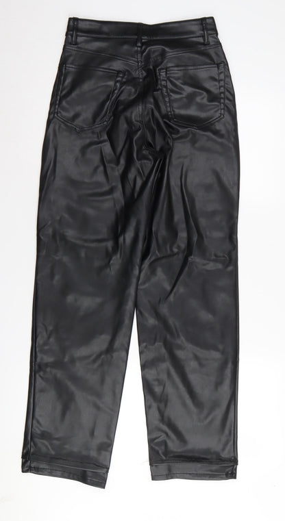 Womens UK Size 6 H&M Regular Fit  Black Trousers