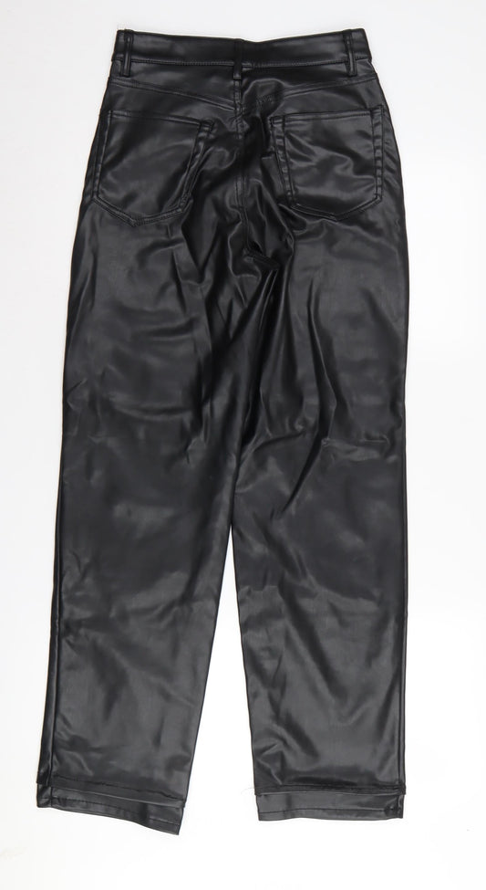 Womens UK Size 6 H&M Regular Fit  Black Trousers
