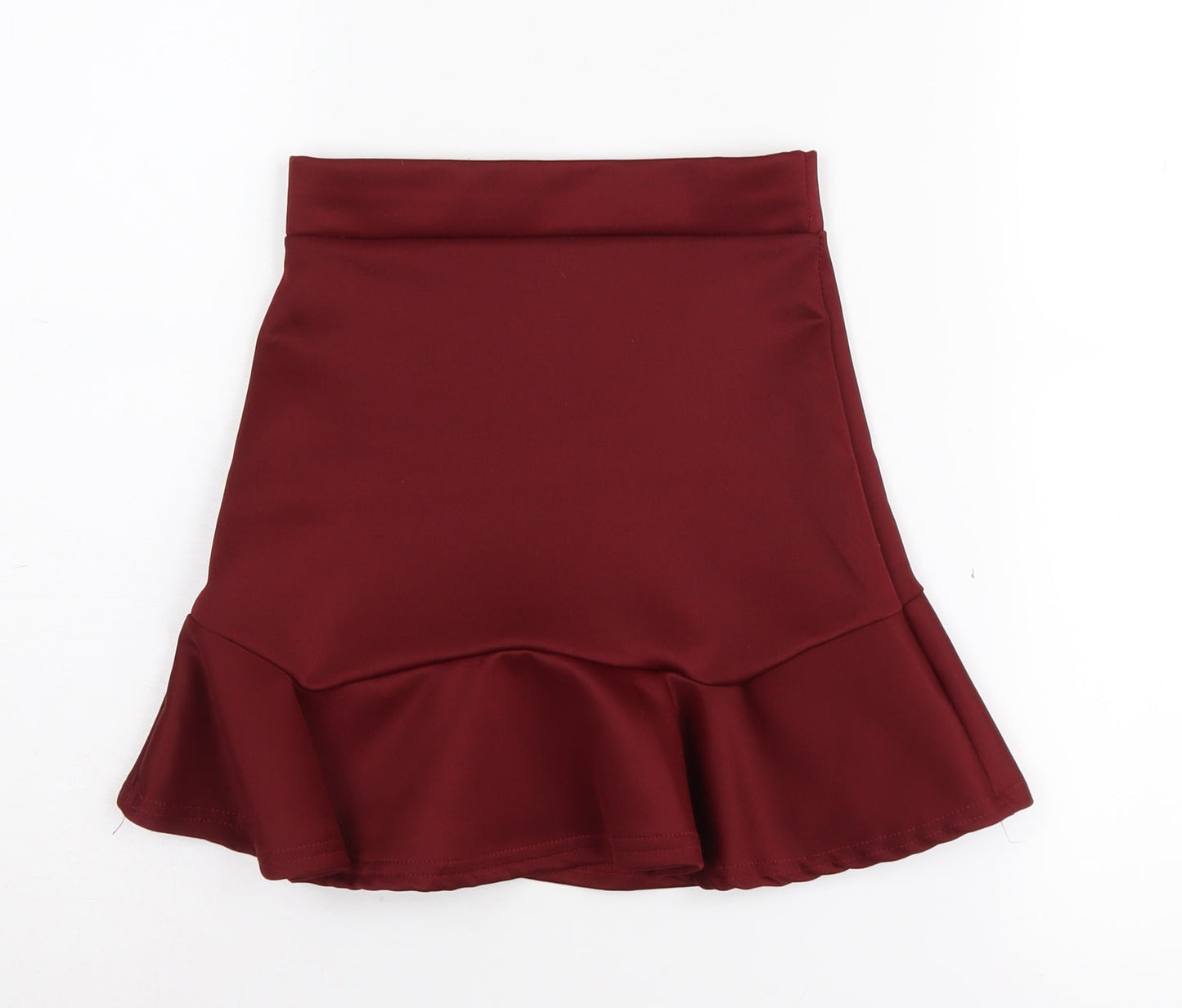 PrettyLittleThing Women's Red Trumpet Skirt Size 4