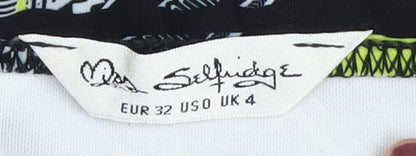 Miss Selfridge Women's Multicoloured Geometric Pencil Skirt UK 4