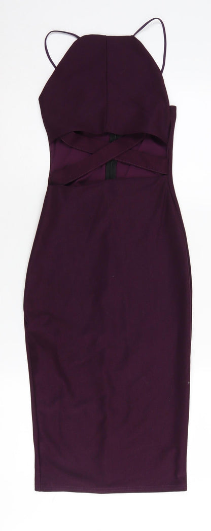 Missguided Women's Purple Bodycon Dress Size 4