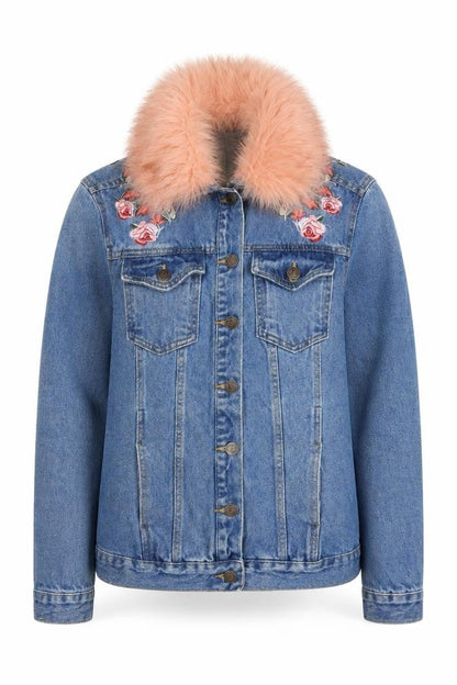 Womens UK Size 8 New Look Blue Basic Jacket