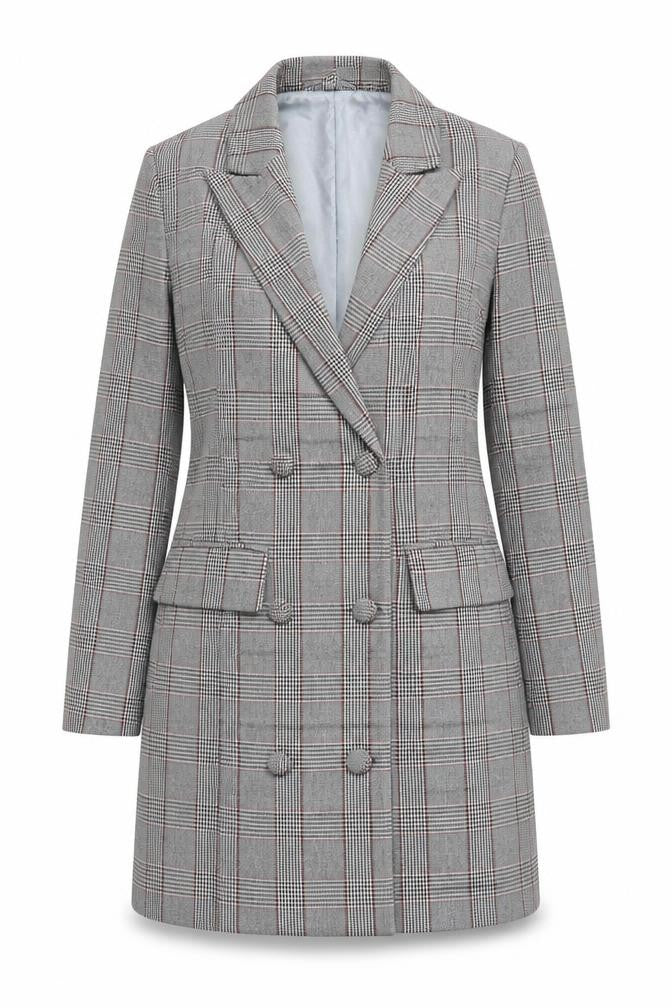 Womens UK Size 8 Missguided Regular Grey Suit Jacket