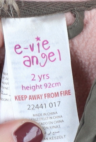 e-vie angel Girls Green Parka Coat 2 Years Hooded