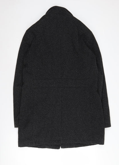 Mens UK Size M NEXT Black Overcoat