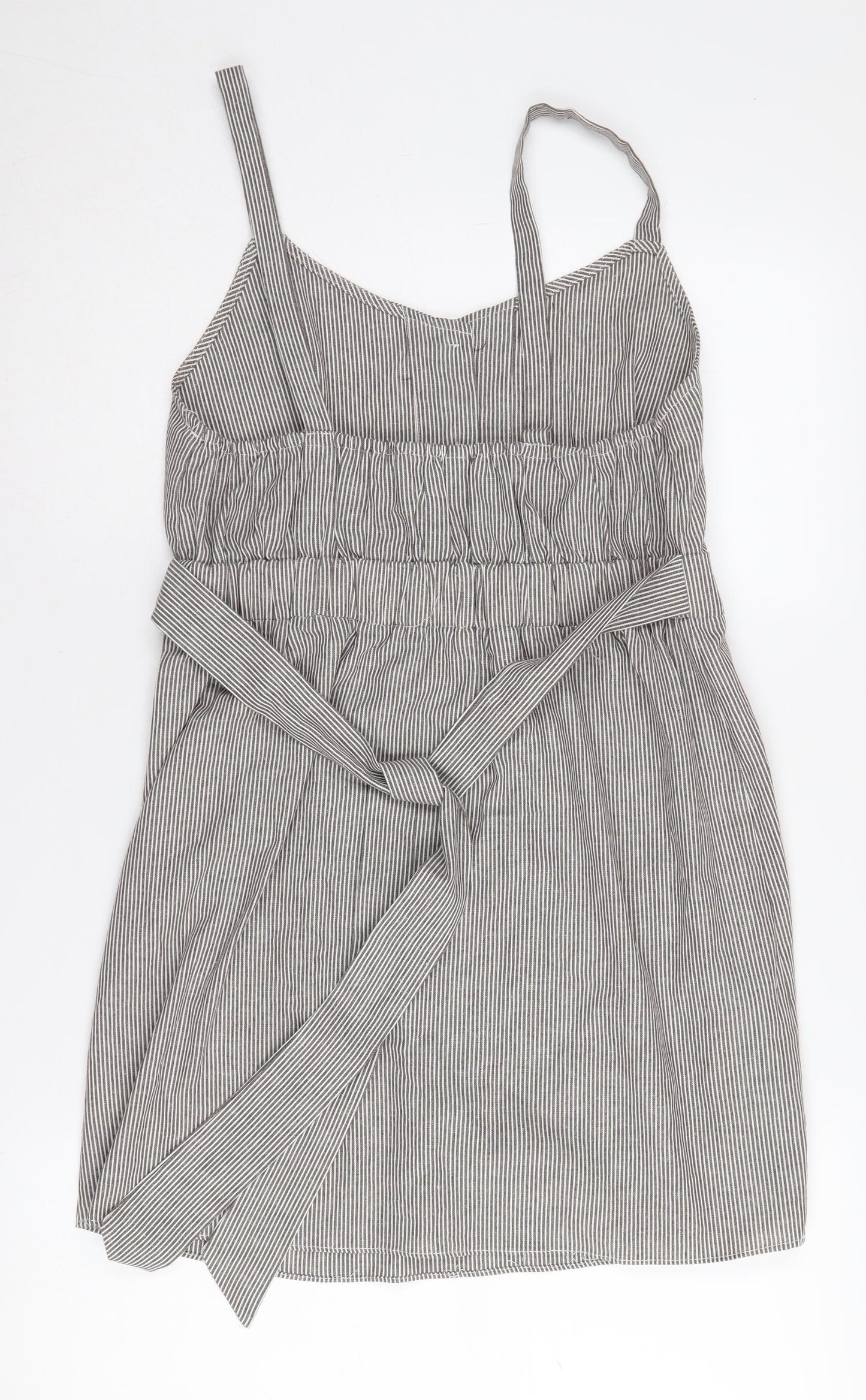 Brave Soul Women's Striped Pinafore Dress M