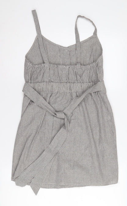 Brave Soul Women's Striped Pinafore Dress M