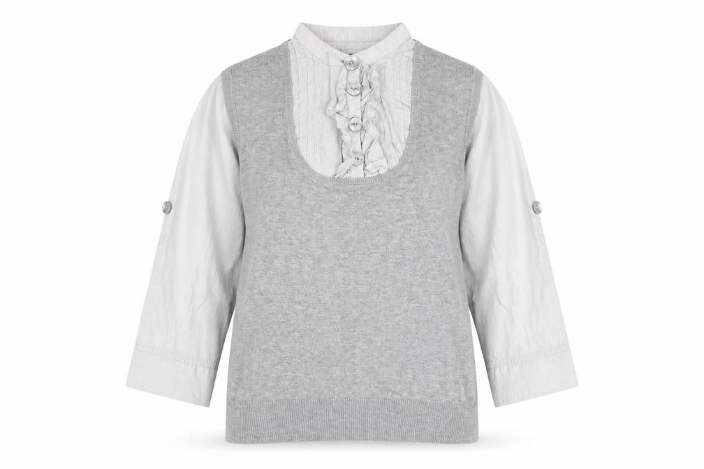 Womens UK Size 12 NEXT Grey  Blouse