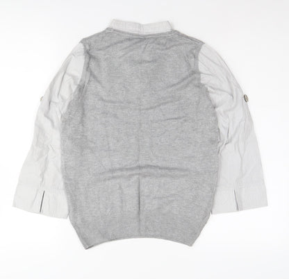 Womens UK Size 12 NEXT Grey  Blouse