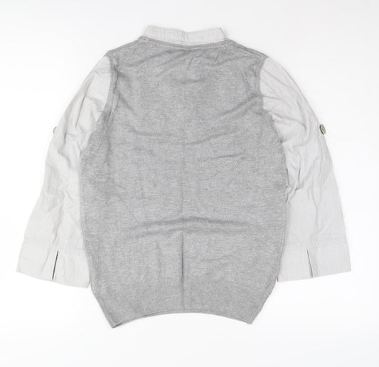 Womens UK Size 12 NEXT Grey  Blouse