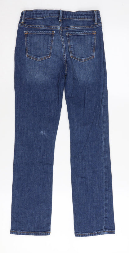 Gap Girls Blue Straight Jeans 10 Years Cotton Casual