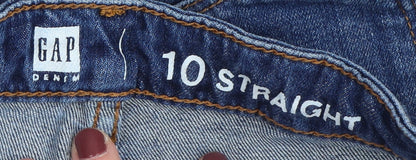 Gap Girls Blue Straight Jeans 10 Years Cotton Casual