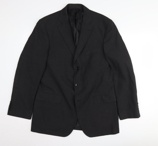 Mens UK Size 40 Marks and Spencer Regular Black Suit Jacket