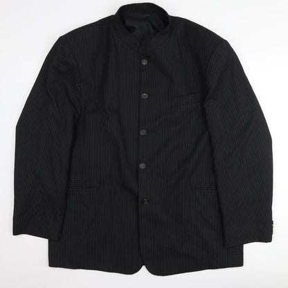 Mens UK Size 44 Sequel Regular Black Suit Jacket