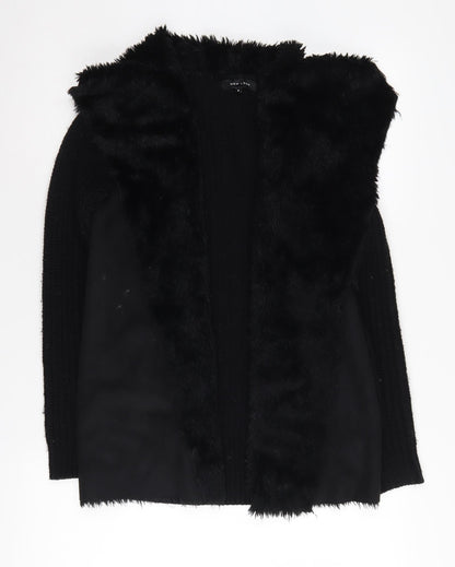 Womens UK Size S New Look Black Cardigan Jumper