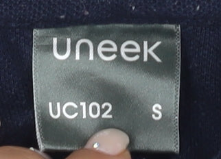 Uneek Men's Blue Polo Shirt S with Logo