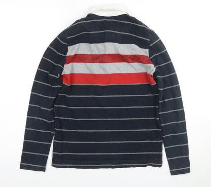 Boss Boys Polo Shirt Striped Long Sleeve Size 12