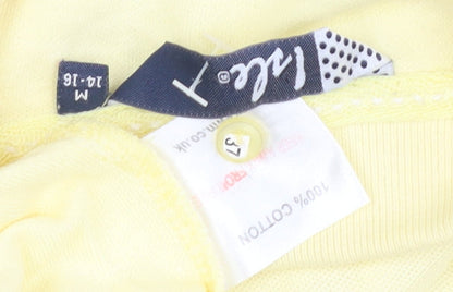 Falke Unisex Yellow Polo M Collared Short Sleeve Cotton
