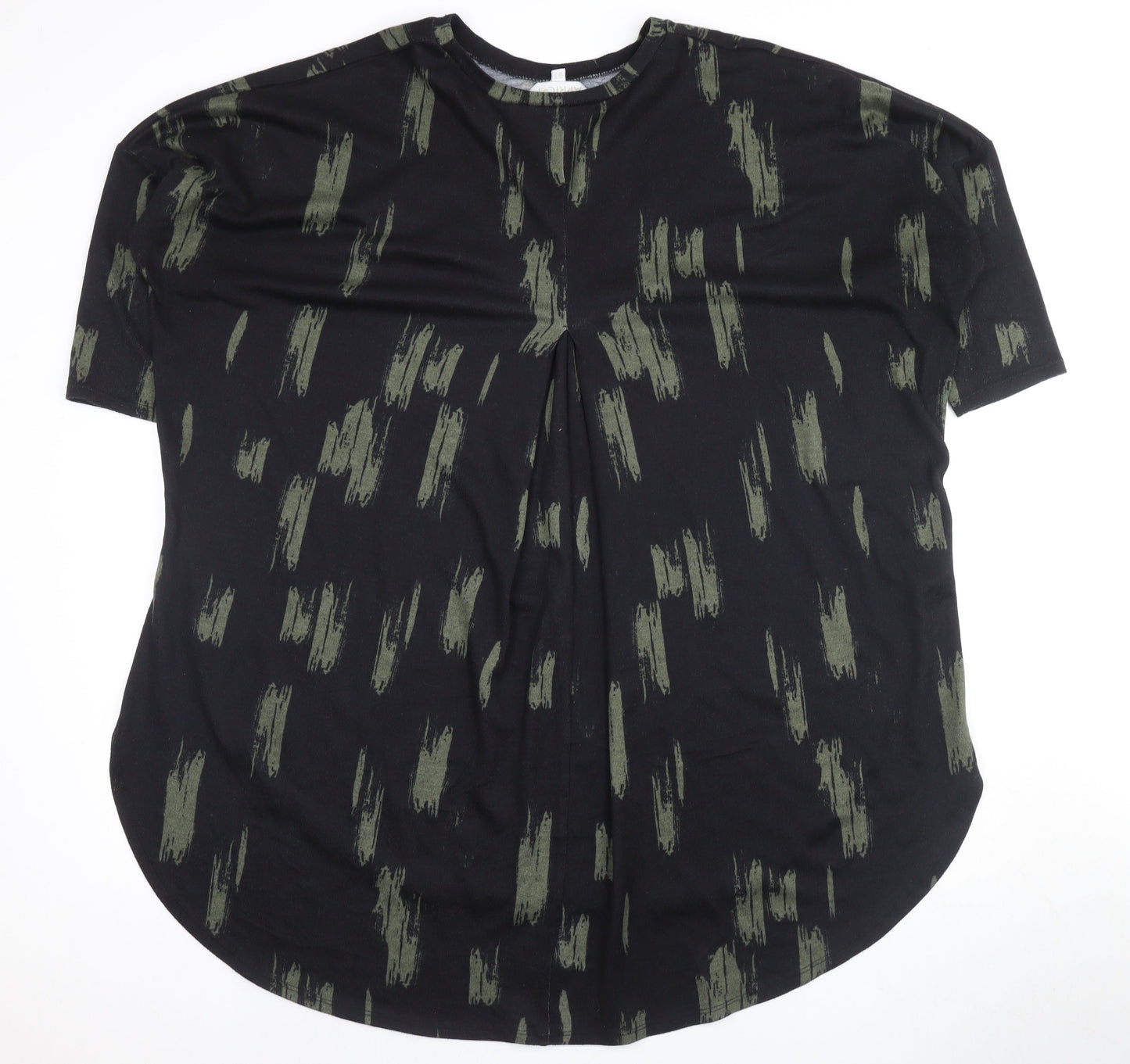 Womens UK Size 16 Apricot Black  T-Shirt