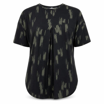 Womens UK Size 16 Apricot Black  T-Shirt