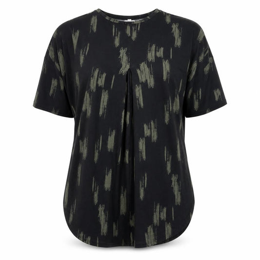 Womens UK Size 16 Apricot Black  T-Shirt