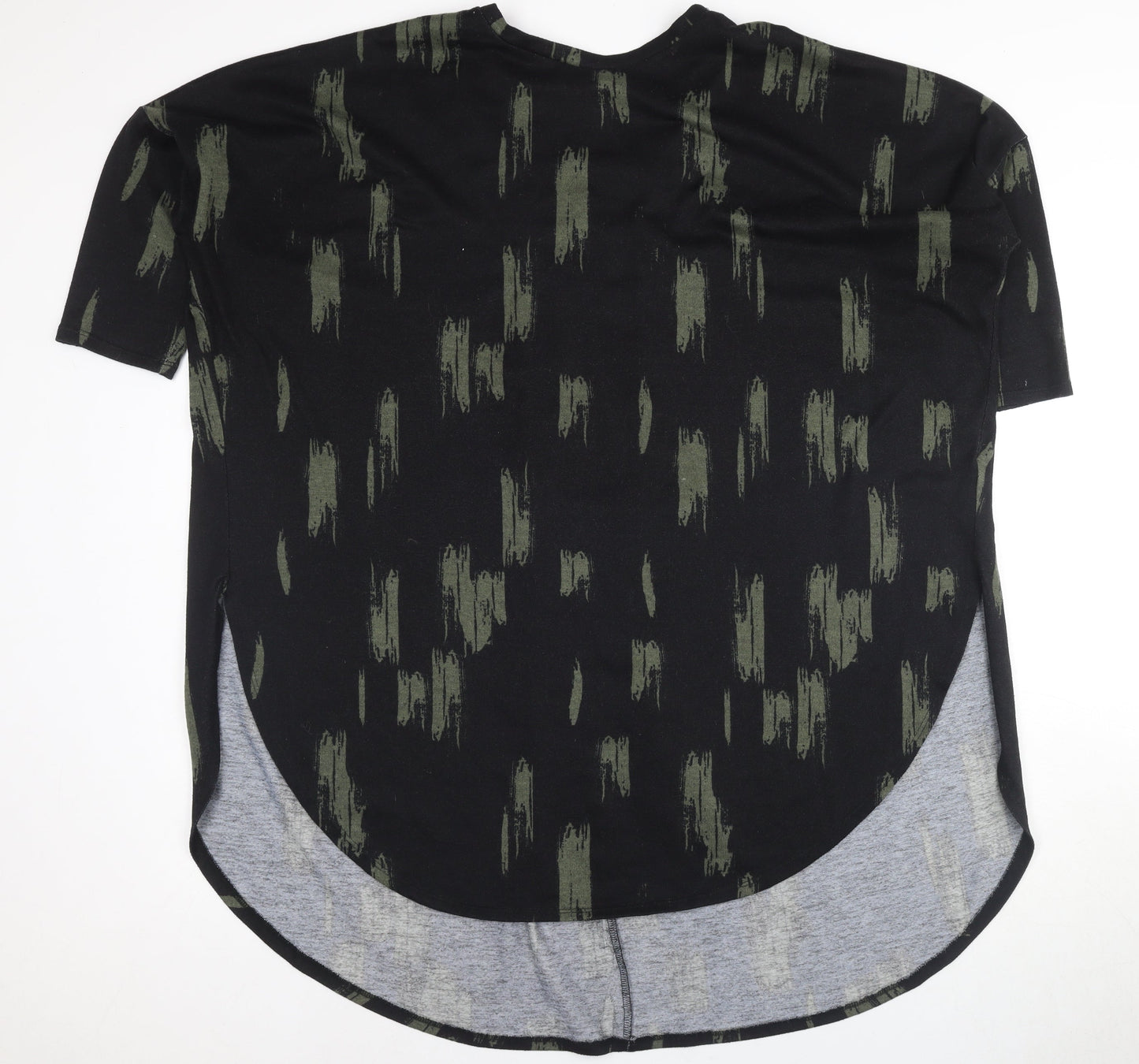Womens UK Size 16 Apricot Black  T-Shirt