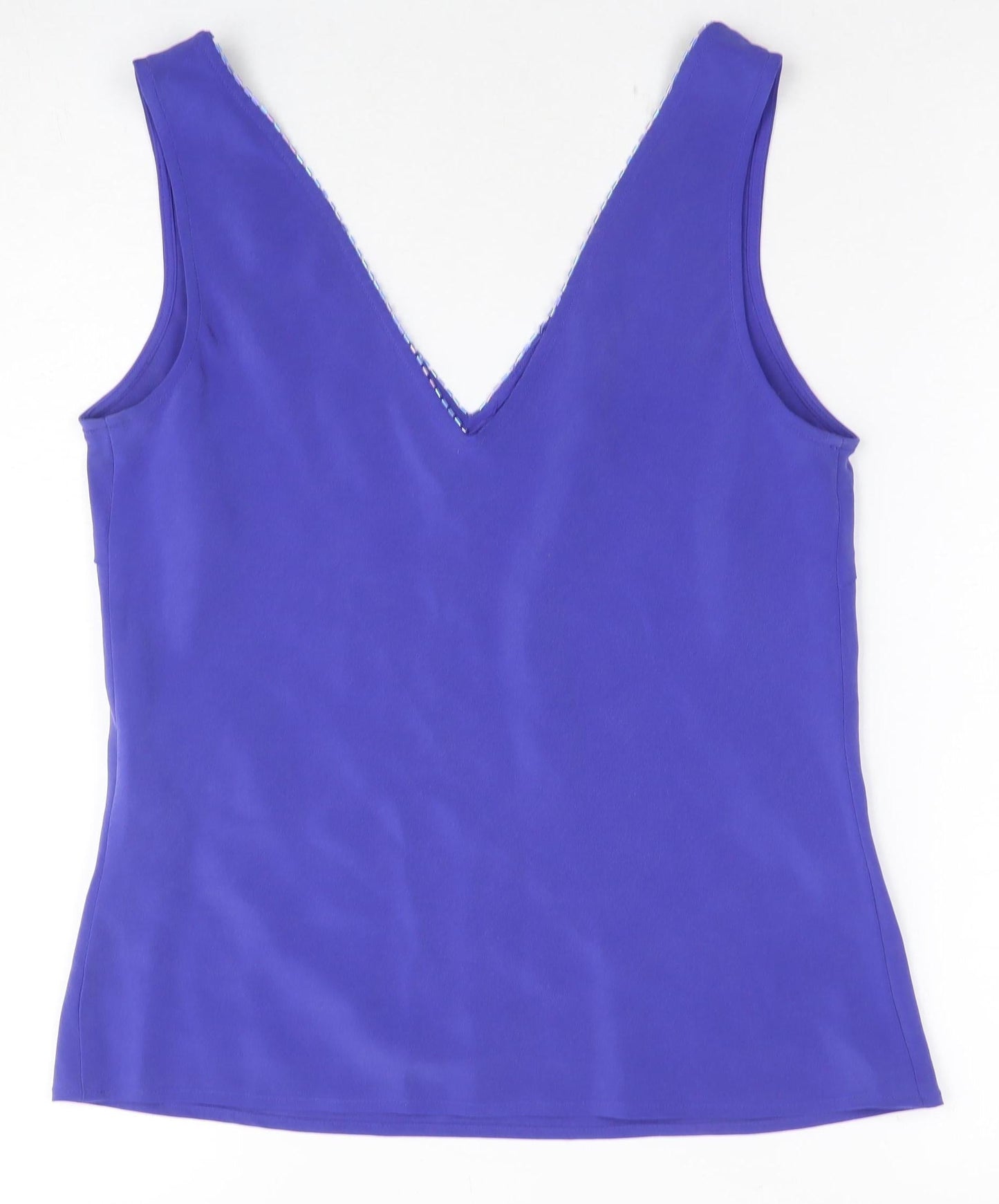 August Silk Women's Purple Sleeveless V-Neck Tank