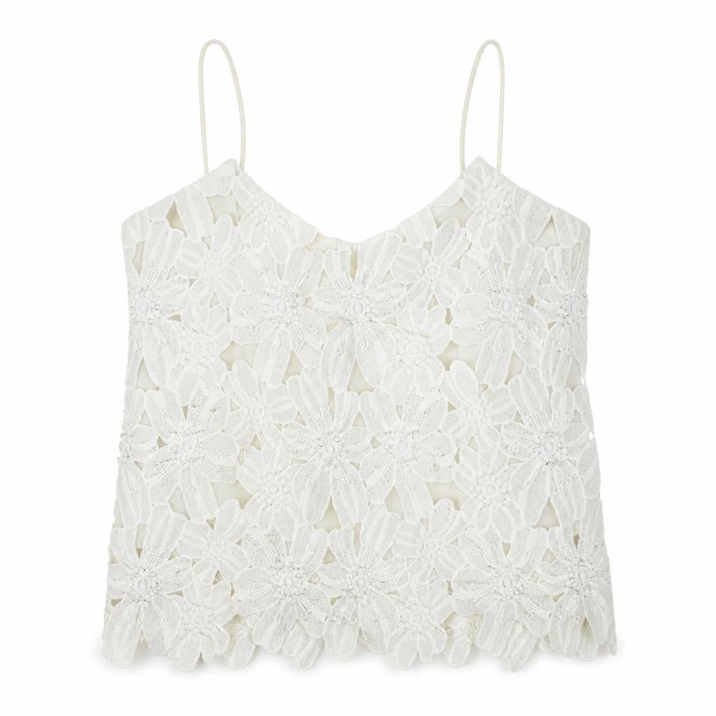 Womens UK Size 8 River Island White Camisole Camisole