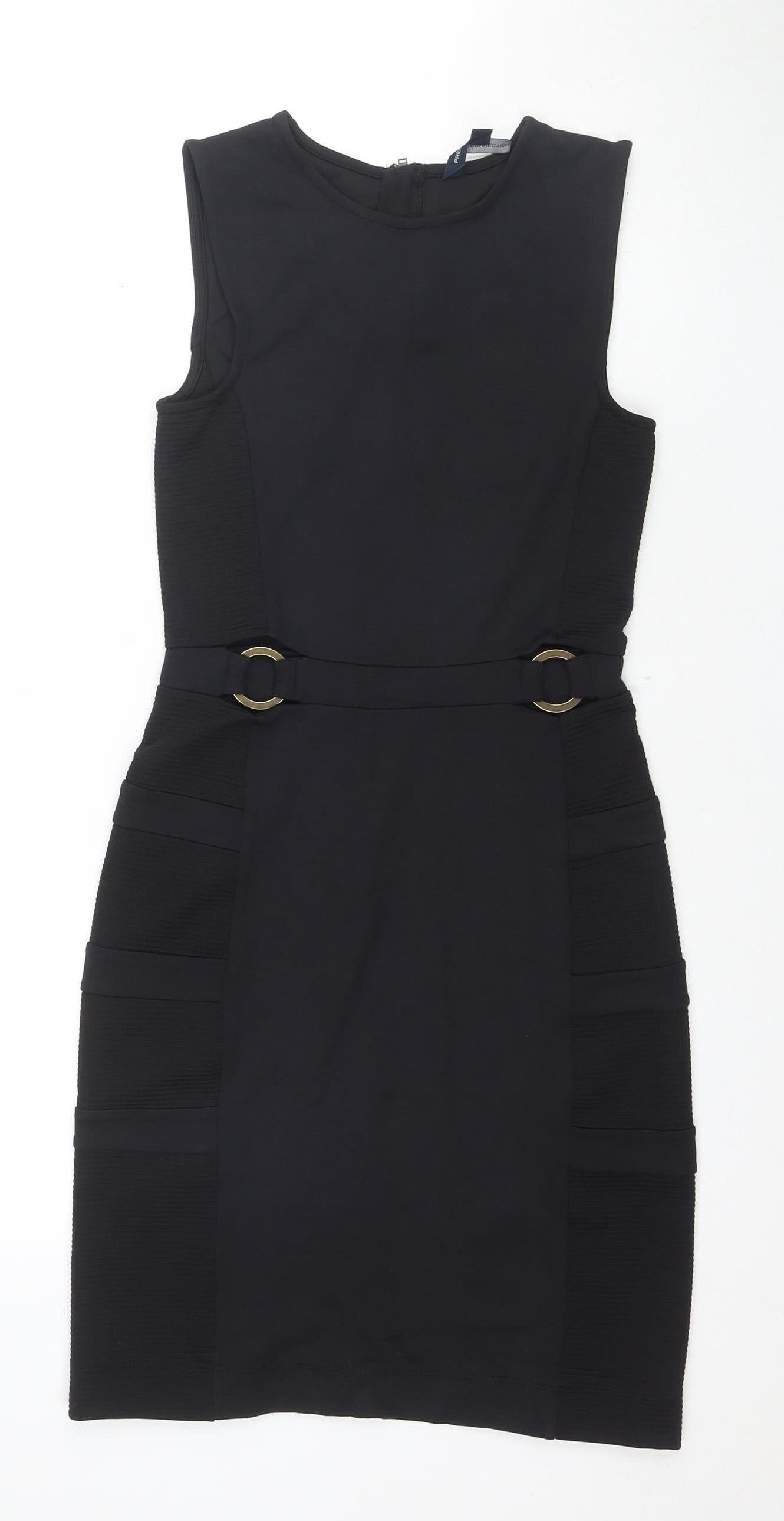 French Connection Women's Black Sheath Dress S