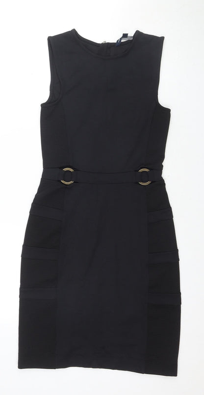 French Connection Women's Black Sheath Dress S