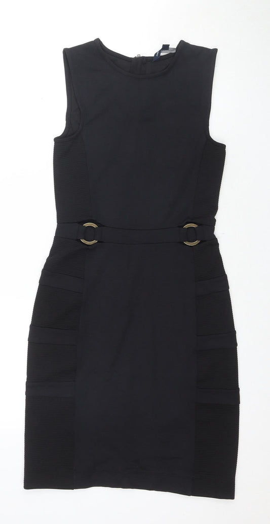 French Connection Women's Black Sheath Dress S