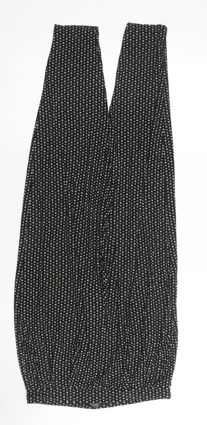 Womens UK Size 12 NEXT Regular Fit Jogger Black Trousers