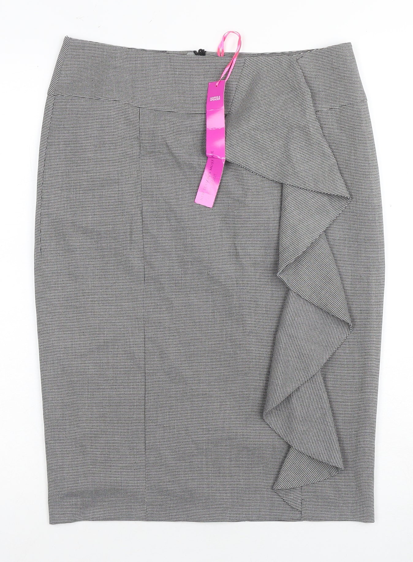 Marks and Spencer Women's Grey Pencil Skirt Size 10