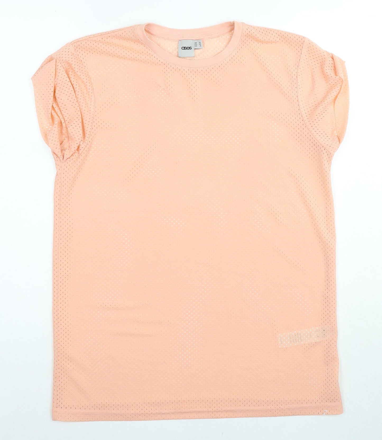ASOS Women's Pink Jersey T-Shirt Size 10 Regular Fit