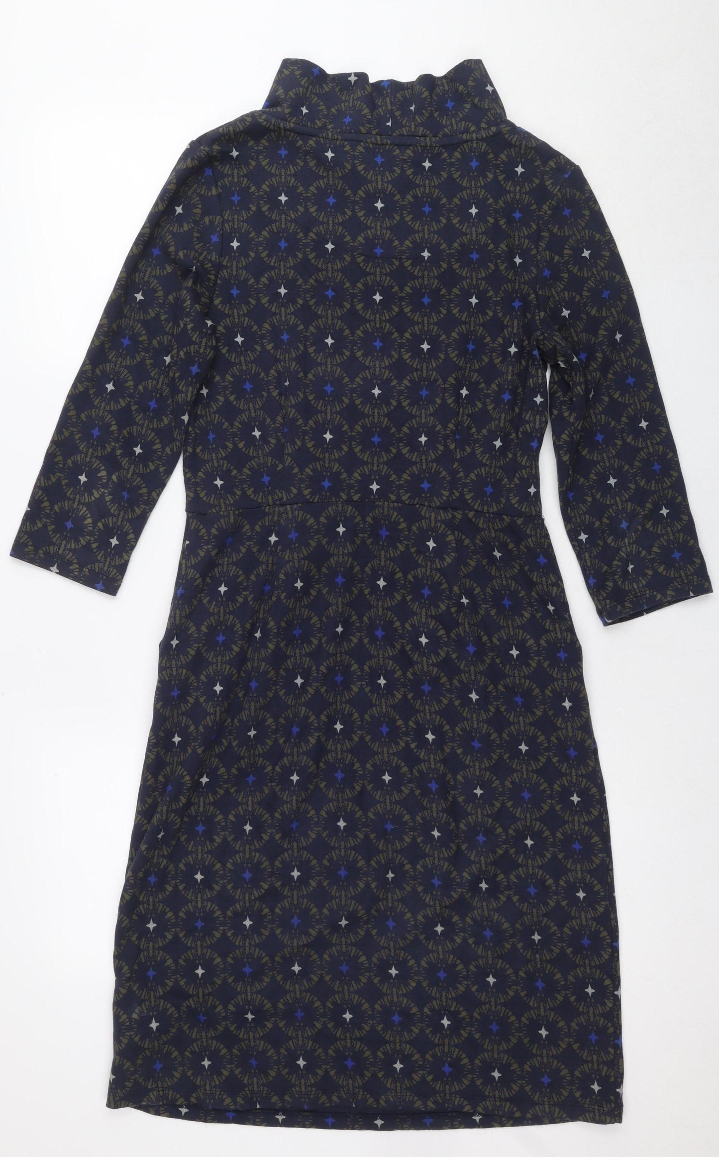 The Cleats Women’s Blue Geometric Sheath Dress, Size 8