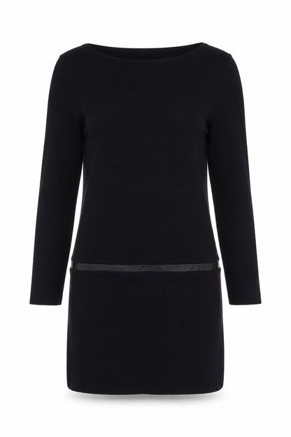 COS Women's Black Knit Shift Dress, Size 8, Knee Length