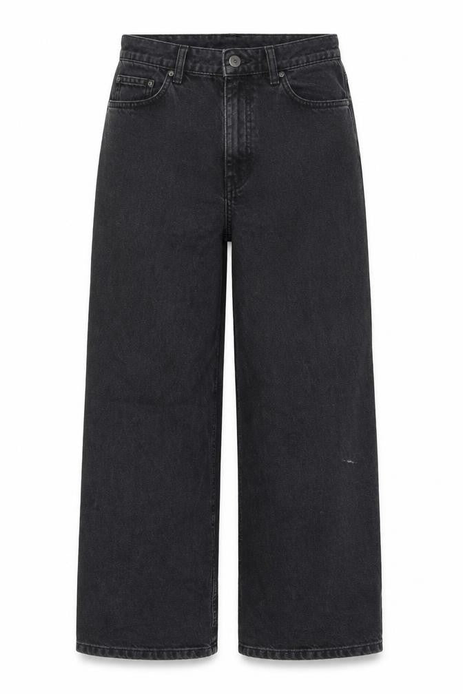 Unisex Adultss UK Size 30 ASOS DESIGN Regular Fit Straight Black Jeans