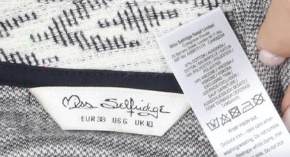 Womens UK Size 10 Miss Selfridge Grey Basic Jacket