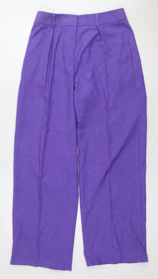 Womens UK Size 8 ASOS Regular Fit  Purple Trousers