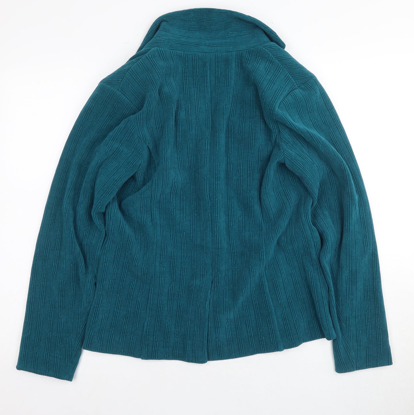 Klass Women's Green Blazer Size 10 with Button Accents